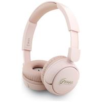 Guess Metal Logo Script - Bezprzewodowe słuchawki nauszne Bluetooth V5.3 (różowy) Guess Metal Logo Script - Bezprzewodowe słuchawki nauszne Bluetooth V5.3 (różowy)