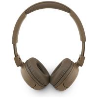 Guess Metal Logo Script - Bezprzewodowe słuchawki nauszne Bluetooth V5.3 (brązowy)
