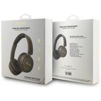Guess Metal Logo Script - Bezprzewodowe słuchawki nauszne Bluetooth V5.3 (brązowy)