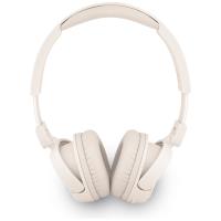 Guess Metal Logo Script - Bezprzewodowe słuchawki nauszne Bluetooth V5.3 (beżowy)