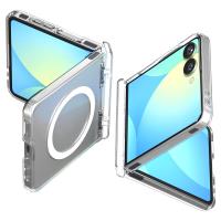 Spigen Ultra Hybrid Pro Mag MagSafe - Etui do Samsung Galaxy Z Flip 7 (Clear/White)