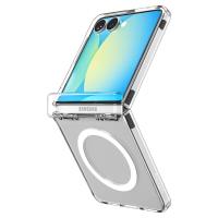 Spigen Ultra Hybrid Pro Mag MagSafe - Etui do Samsung Galaxy Z Flip 7 (Clear/White)