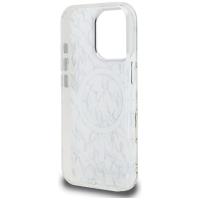 Karl Lagerfeld IML Karl Script Pattern MagSafe - Etui iPhone 16 Pro (biały)
