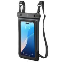 Spigen A611P Universal Waterproof Float Case 2-Pack - Etui wodoodporne do smartfonów do 6.9" (2 sztuki) (Matte Black)