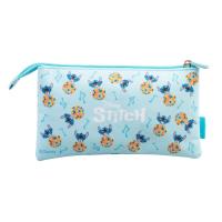 Disney Stitch - Piórnik 3-komorowy z kolekcji Waves