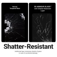 Crong 3D Armour Glass - Szkło hartowane iPhone 16e / iPhone 14 / iPhone 13 + ramka instalacyjna