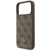 Guess 4G Small 4G and Classic MagSafe - Etui do iPhone 17 Pro Max (brązowy)