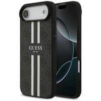 Guess 4G Printed Stripes MagSafe - Etui iPhone 17 Air (czarny)