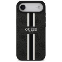 Guess 4G Printed Stripes MagSafe - Etui iPhone 17 Air (czarny)
