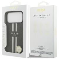Guess 4G Printed Stripes MagSafe - Etui iPhone 17 Pro Max (czarny)