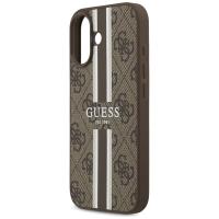 Guess 4G Printed Stripes MagSafe - Etui iPhone 17 (brązowy)