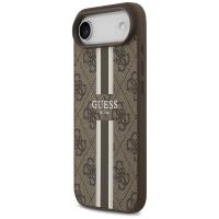 Guess 4G Printed Stripes MagSafe - Etui iPhone 17 Air (brązowy)