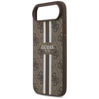 Guess 4G Printed Stripes MagSafe - Etui iPhone 17 Air (brązowy)