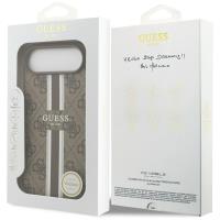Guess 4G Printed Stripes MagSafe - Etui iPhone 17 Air (brązowy)