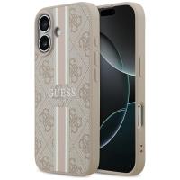Guess 4G Printed Stripes MagSafe - Etui iPhone 17 (różowy) Guess 4G Printed Stripes MagSafe - Etui iPhone 17 (różowy)