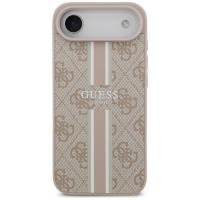 Guess 4G Printed Stripes MagSafe - Etui iPhone 17 Air (różowy)