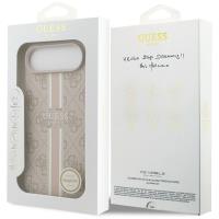 Guess 4G Printed Stripes MagSafe - Etui iPhone 17 Air (różowy)