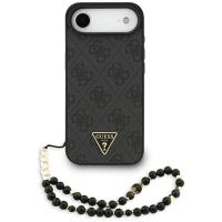 Guess 4G Strap Triangle Logo MagSafe - Etui do iPhone 17 Air (czarny) Guess 4G Strap Triangle Logo MagSafe - Etui do iPhone 17 Air (czarny)