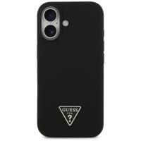 Guess Silicone Triangle Logo MagSafe - Etui iPhone 17 (czarny)
