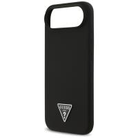 Guess Silicone Triangle Logo MagSafe - Etui iPhone 17 Air (czarny)