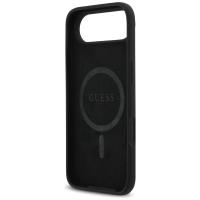 Guess Silicone Triangle Logo MagSafe - Etui iPhone 17 Air (czarny)