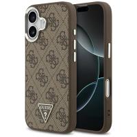 Guess 4G Triangle Logo MagSafe - Etui iPhone 17 (brązowy)