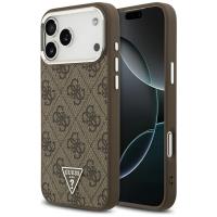 Guess 4G Triangle Logo MagSafe - Etui iPhone 17 Pro Max (brązowy)