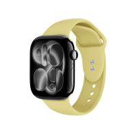 Crong Liquid - Pasek do Apple Watch 38/40/41/42mm (słomkowy)