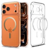 Spigen Ultra Hybrid Mag MagSafe - Etui do iPhone 17 Pro (Clear/Gold)