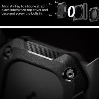 Spigen Tough Armor Pet Collar - Etui z mocowaniem do obroży do Apple AirTag (Black)