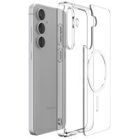 Spigen Ultra Hybrid Mag MagSafe - Etui do Samsung Galaxy S25 FE (Clear/White)