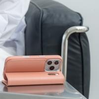 Moshi Overture MagSafe - Skórzane etui 3w1 z klapką iPhone 17 Pro (Misty Coral)