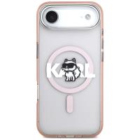 Karl Lagerfeld IML Choupette Sketch Logo MagSafe - Etui iPhone Air (różowy)