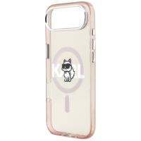 Karl Lagerfeld IML Choupette Sketch Logo MagSafe - Etui iPhone Air (różowy)