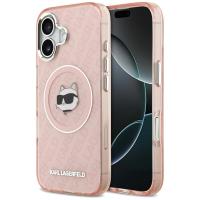 Karl Lagerfeld IML Choupette Head Logo MagSafe - Etui iPhone 17 (różowy)