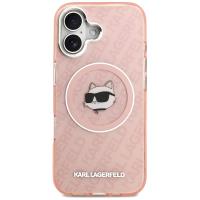 Karl Lagerfeld IML Choupette Head Logo MagSafe - Etui iPhone 17 (różowy)