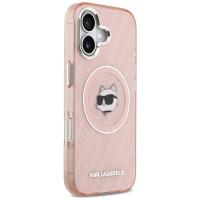 Karl Lagerfeld IML Choupette Head Logo MagSafe - Etui iPhone 17 (różowy)