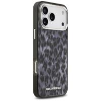 Karl Lagerfeld IML Leopard Pattern MagSafe - Etui iPhone 17 Pro Max (czarny)