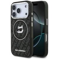 Karl Lagerfeld IML Choupette Head Logo MagSafe - Etui iPhone 17 Pro Max (czarny)