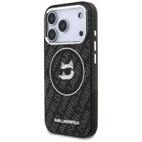 Karl Lagerfeld IML Choupette Head Logo MagSafe - Etui iPhone 17 Pro Max (czarny)