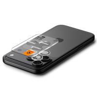 Spigen Optik Pro GLAS.TR EZ Fit Camera Protector 2-Pack - Szkło ochronne na obiektyw do iPhone 16 Pro / 16 Pro Max / 17 Pro / 17 Pro Max (Silver)