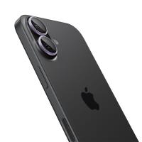 Spigen Optik Pro GLAS.TR EZ Fit Camera Protector 2-Pack - Szkło ochronne na obiektyw do iPhone 16 / 16 Plus / 17 (Purple)