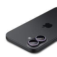 Spigen Optik Pro GLAS.TR EZ Fit Camera Protector 2-Pack - Szkło ochronne na obiektyw do iPhone 16 / 16 Plus / 17 (Purple)