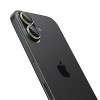Spigen Optik Pro GLAS.TR EZ Fit Camera Protector 2-Pack - Szkło ochronne na obiektyw do iPhone 16 / 16 Plus / 17 (Green)