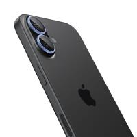 Spigen Optik Pro GLAS.TR EZ Fit Camera Protector 2-Pack - Szkło ochronne na obiektyw do iPhone 16 / 16 Plus / 17 (Blue)
