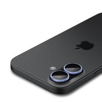 Spigen Optik Pro GLAS.TR EZ Fit Camera Protector 2-Pack - Szkło ochronne na obiektyw do iPhone 16 / 16 Plus / 17 (Blue)
