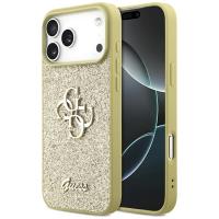Guess Fixed Glitter Big 4G - Etui do iPhone 17 Pro Max (złoty)