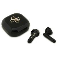 Guess 4G Metal Logo - Słuchawki Bluetooth TWS + etui ładujące (czarny)
