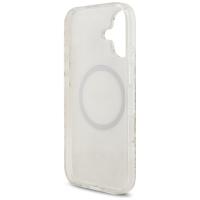 Guess IML Flowers Electro Pearl Strap MagSafe - Etui iPhone 17 (biały)