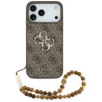 Guess 4G Strap 4G Classic Logo - Etui iPhone 17 Pro Max (brązowy)